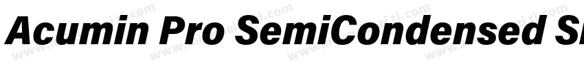 Acumin Pro SemiCondensed Smbd字体转换